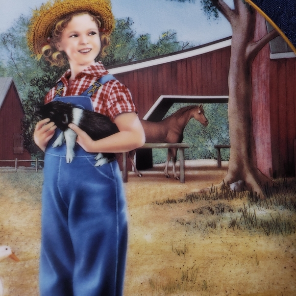 Shirley Temple Rebecca of Sunnybrook Farm Danbury Mint Collectors Plate Vintage - Picture 3 of 12